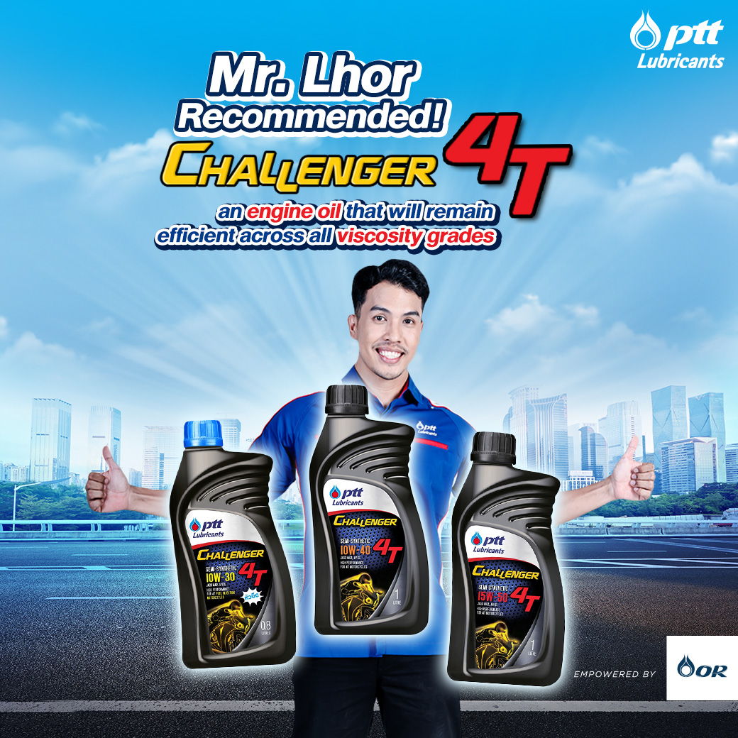 Mr. Lhor recommended! CHALLENGER 4T, an engine oil that will remain ...
